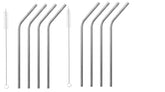 Steel Straws, Bended Stainless Steel Straws for Drinking