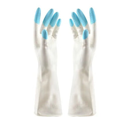 Reusable Rubber Latex Pvc Flock Lined Long Elbow Hand Gloves