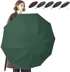 Umbrella for Men Women || Folding With Carabiner Handle(Green)