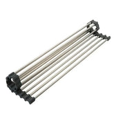 Foldable Roll Up 10 Pipe Dish Drying Rack