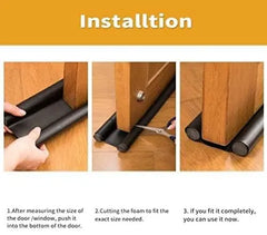 Door Guard (39 Inches) Gap Filler for Door Bottom Seal Strip, Sound Proof, Reduce Noise