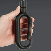 Umbrella for Men Women || Folding Umbrella With Carabiner Handle (Black)