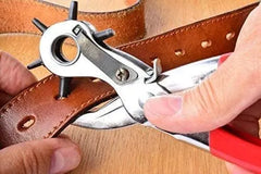 Punch Hole Pliers: Metal Hand Tool with Revolving Heavy