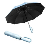 Umbrella for Men Women || Folding Umbrella With Carabiner Handle (Sky)