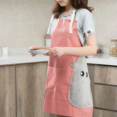 Cooking Apron | Adjustable Waterproof Chef Apron with Pocket