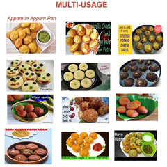 12 Cavities Non Stick Appam Patra Maker