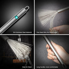 Kitchen Brush, Pan Scrubber, Wok Brush, Pot Scrubber, Dishes Scrub Brush