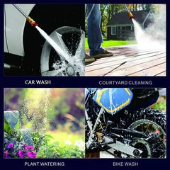 (Double Battery) Cordless Portable Wireless Pressure Washer Gun