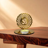 1 piece Golden Om Shadow Tea Light Candle