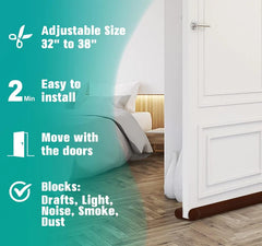 Door Guard (39 Inches) Gap Filler for Door Bottom Seal Strip