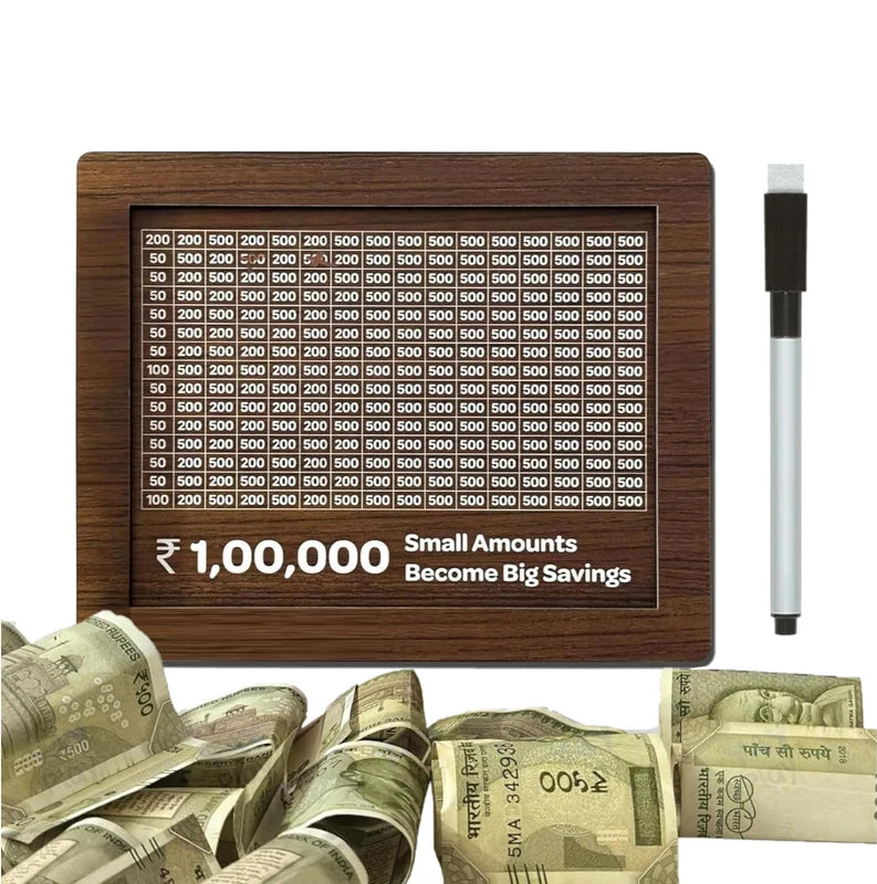 Money Bank Wooden Piggy Bank for Kids & Adults