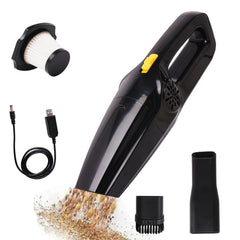 Cordless Vacuum for Home and Car 800W for Dry Vacuuming with USB Rechargeable Wireless Option (MoonBlack)