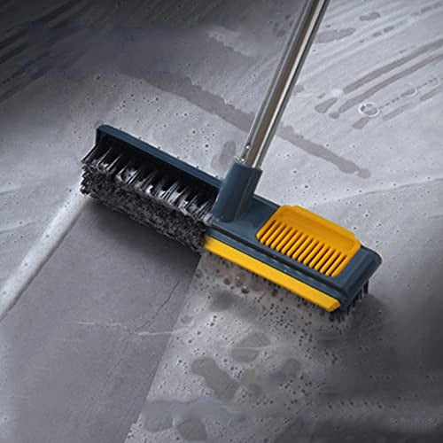2 in 1 Dehydrated Floor Cleaning Mop 360 Rotatable Adjustable Self-Wringing Floor Cleaning Microfiber Mop Wet and Dry for Bathroom/Office/Home/Outdoor (Green)