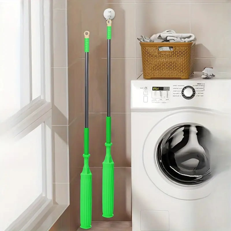 2 in 1 Dehydrated Floor Cleaning Mop 360 Rotatable Adjustable Self-Wringing Floor Cleaning Microfiber Mop Wet and Dry for Bathroom/Office/Home/Outdoor (Green)