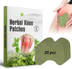 Herbal Knee Pain Relief Patches Arthritis Inflammation Patch Sticker | Instant Relief from Knee Pain | Joint Knee Pain Relief Products Natural Wormwood Extract Patch for Knee (20 pcs)