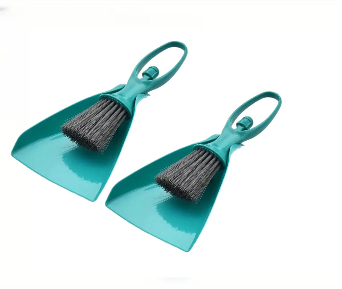 Plastic Corners & Edges Dust Multipurpose Use Cleaning Brush for Window Frame, Keyboard with Mini Dustpan, 2-Pieces