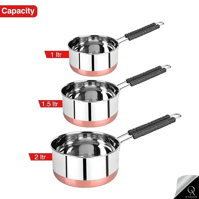 OyzekX Stainless Steel Saucepan