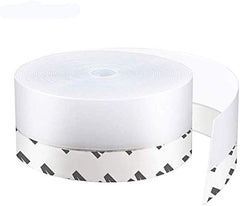 Silicone Door Seal Strips, Soundproof Weather Stripping Windproof Door, Self Adhesive Sealing Sticker for Window Gaps, Insect, Bottom of Side Door Tape for Home (3 Meter,White)