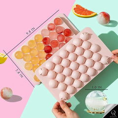 OyzekX Ice Cube Trays Silicone Ice Cube Molds, Easy-Release and Flexible Ice Trays BPA Free, for Whiskey Cocktail, Stackable and Safe Ice Cube Honeycomb Small Cubes Fridge Bar Soft Tray (33 Cavity)