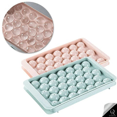 OyzekX Ice Cube Trays Silicone Ice Cube Molds, Easy-Release and Flexible Ice Trays BPA Free, for Whiskey Cocktail, Stackable and Safe Ice Cube Honeycomb Small Cubes Fridge Bar Soft Tray (33 Cavity)