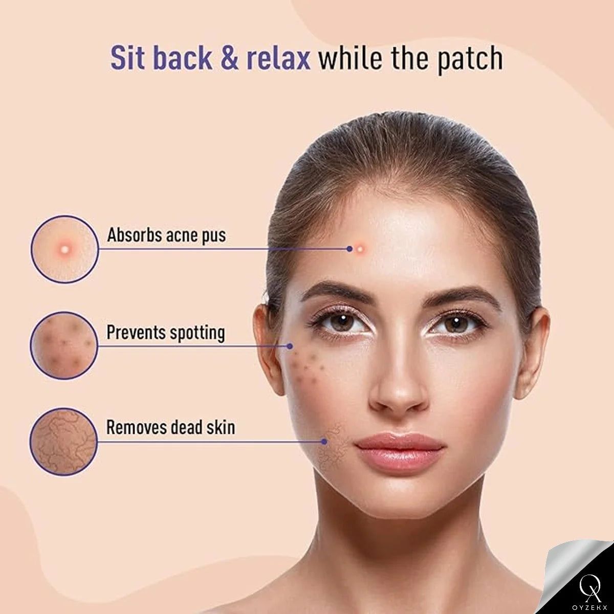 OyzekX Pimple Patch For Face | 36 Hydrocolloid Pimple Patches | 2% w/w Salicylic Acid, Neem, Cica | Helps Reduce Pimples, Redness & Irritation | Absorbs Excess Oil | Safe for All Skin Types (36 pcs-White)