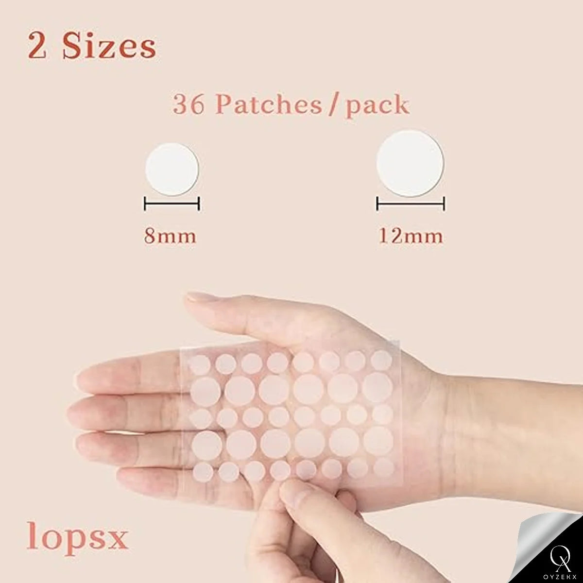 OyzekX Pimple Patch For Face | 36 Hydrocolloid Pimple Patches | 2% w/w Salicylic Acid, Neem, Cica | Helps Reduce Pimples, Redness & Irritation | Absorbs Excess Oil | Safe for All Skin Types (36 pcs-White)
