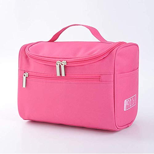 Multifunctional Extra Large Cosmetic Bag with Hook for Travel, Makeup Organiser, Cosmetic Pouch, Household Grooming Kit, Makeup Bag for Women | Assorted color (pink)