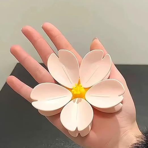 2-in-1 Sakura Food Bag Clip & Fridge Magnets, 3D Plastic Flower Snack Sealing Clip, Creative Dual Use for Kitchen, Home & Office Decor (Pink)