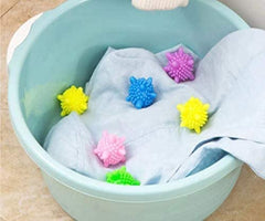 Reusable Washer Balls, Enhance Machine Cleaning with Tangle-Free Scrubbing Power and Soften Clothes Using Colorful Silicone Dryer Balls, Laundry Washing Balls (Pack of 10)