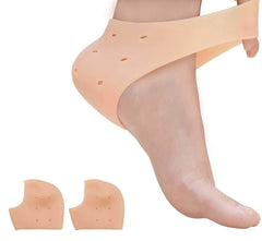 Half Heel Socks Anti Crack Silicon Gel Heel And Foot Protector Moisturizing Socks for Foot Care, Pain Relief And Heel Cracks Free Size For Men And Women - Free Size (1 Pair)