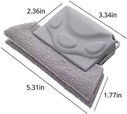 Bathroom Toilet Kitchen Glass Wall Folding Sponge Cleaning Brush with Window Cleaning Tool and Car Body Cleaner (Groove + Window Cleaner)