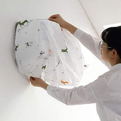 Air Conditioner Cover for 1.5 & 2 Ton Split ac, ac Cover, Folding Adjustable Elastic Stretchable ac Cover Water Proof for 1.5 ton and 2 ton for All Company 110*33*31 CM (Multi Color Design, 1 Pcs)