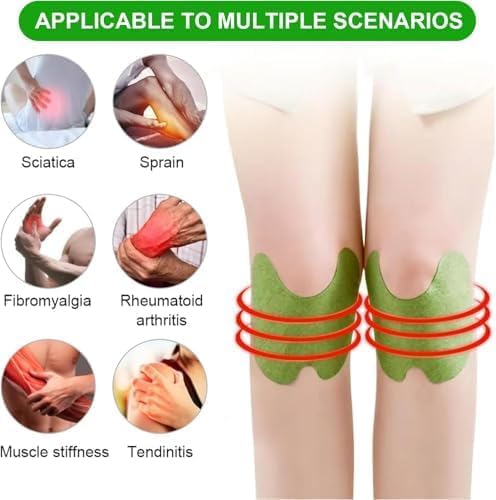 Herbal Knee Pain Relief Patches Arthritis Inflammation Patch Sticker | Instant Relief from Knee Pain | Joint Knee Pain Relief Products Natural Wormwood Extract Patch for Knee (20 pcs)