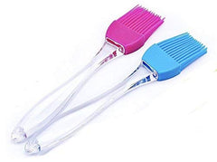 Silicon Oil Basting & Pastry Brushes for Grilling, Tandoor, Cooking, Baking, Glazing, BBQ Kitchen, Multicolor (Set of 2, Big, 9 inch Each)