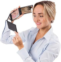 Tri-Fold Travel Makeup Mirror with 4 Panels