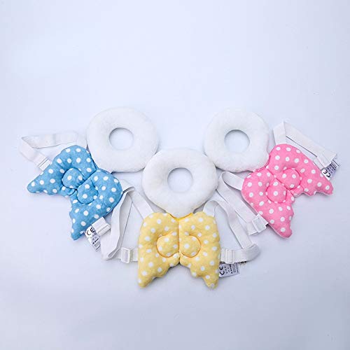 Cotton Baby Head Protector Baby Toddlers Head Safety Pad Cushion Baby Back Protection Prevent Toddlers Injured (Multicolor)