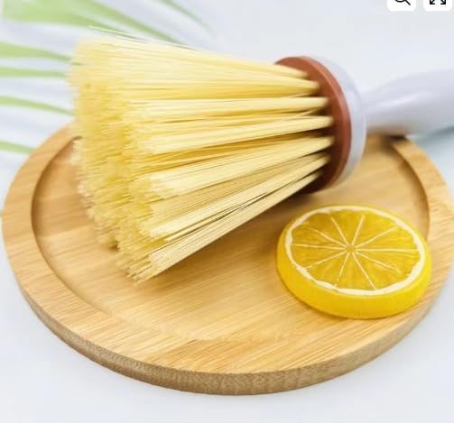 Wok Cleaning Brush Multipurpose Kitchen Wire Pan Scrubber, Wok Dishes Scrub for Cleaning Dishes, Steel Scrubber Brush Pack of 1 (multi color)