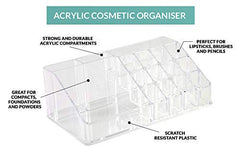 Acrylic Makeup Cosmetic Organizer, 16 Sections Cosmetic Lipstick Makeup Organiser Display Storage Stand Holder