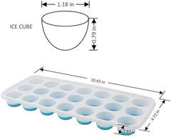 OyzekX Ice Cube Trays Silicone Ice Cube Molds, Easy-Release and Flexible Ice Trays BPA Free, for Whiskey Cocktail, Stackable and Safe Ice Cube Honeycomb Small Cubes Fridge Bar Soft Tray (21 Cavity, 2pc Set)