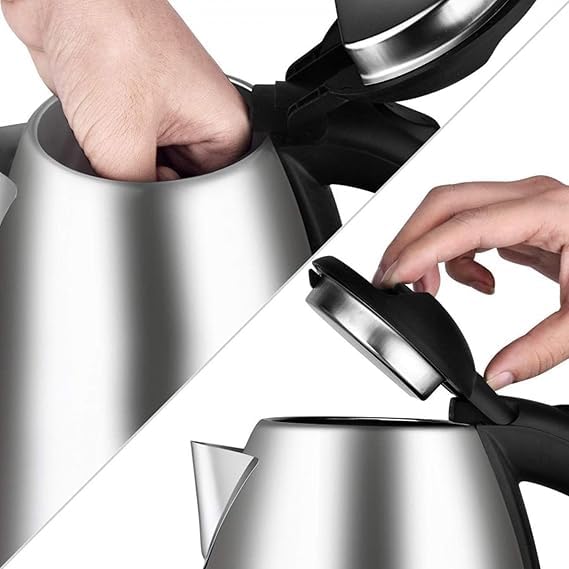 OYZEKX Scarlett Kettle, electric kettle Stainless Steel Electric Scarlett Kettle Multipurpose Tea Coffee Maker Heater Water Boiler Tea Pot with Heat Resistance Handle 2 Liter