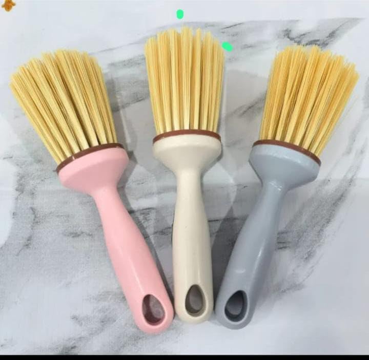 Wok Cleaning Brush Multipurpose Kitchen Wire Pan Scrubber, Wok Dishes Scrub for Cleaning Dishes, Steel Scrubber Brush Pack of 1 (multi color)