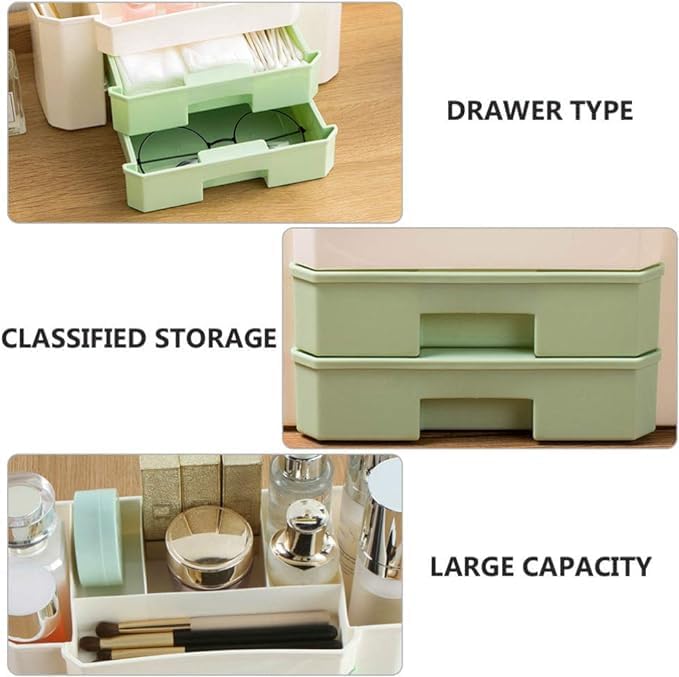 4 Piece Multipurpose Stackable Wardrobe Organizer Rack, Storage Drawer Organizer, Socks Undergarments Organizer, Multicolor (Set of 4)