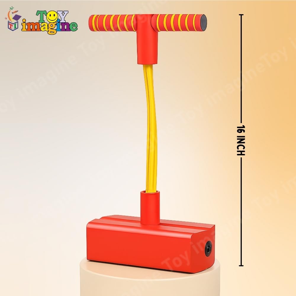 Pogo Stick Toys for Boys Girls, Indoor & Outdoor Bouncing Jumper for Toddlers Age 3 and Up Garden Toys, Safe & Durable Foam Bungee Jumping Stick Makes Squeaky Sounds Improves Balance