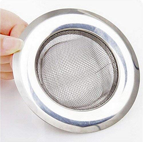 Stainless Steel Household Kitchen Sink Strainer Jali for Home Bathroom Kitchen Shower Blockage-Proof Hair Stoppers Drain Sink Colander Floor Drain