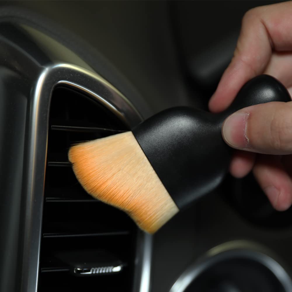 Car Interior Cleaning Brush | AC Vent Brush | Scratch Free Car Duster | Multifunctional Car Brush for Cleaning Car Interior, PC, Laptop, Keyboard (Small Brush)