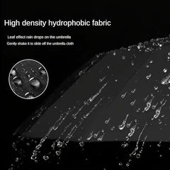 Umbrella for Men Women || Folding Umbrella With Carabiner Handle || 10 Reinforced Ribles || Windproof and Sunproof || Auto Umbrella Big Size for Men/Women/Kids (Black)