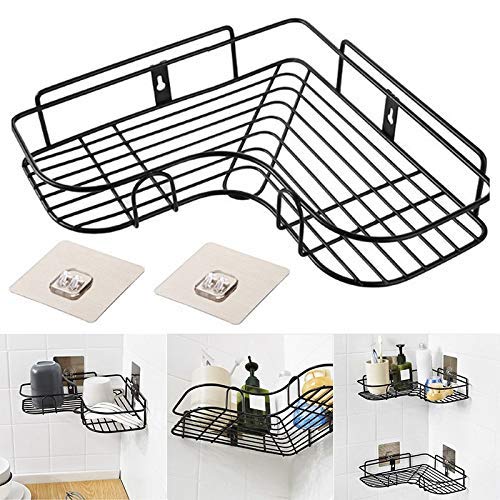 Multipurpose Bathroom Corner Shelf Wall Mount Storage Rack Bathroom Rack Soap Holder Storage Box Shower Rack Shelf, Bathroom Racks and Shelves, Bathroom Stands and Racks (Corner Shelves)