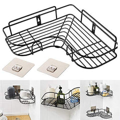 Multipurpose Bathroom Corner Shelf Wall Mount Storage Rack Bathroom Rack Soap Holder Storage Box Shower Rack Shelf, Bathroom Racks and Shelves, Bathroom Stands and Racks (Corner Shelves)