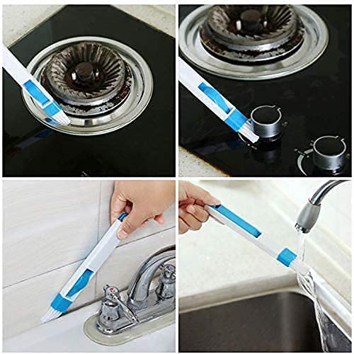 Bathroom Toilet Kitchen Glass Wall Folding Sponge Cleaning Brush with Window Cleaning Tool and Car Body Cleaner (Groove + Window Cleaner)
