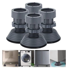 4 pcs Washing Machine Vibration Pads - Adjustable Dryer Shock & Noise Cancelling Pads, Anti Vibration Pads for Washing Machine Support, Height Adjustment Feet for Refrigerators